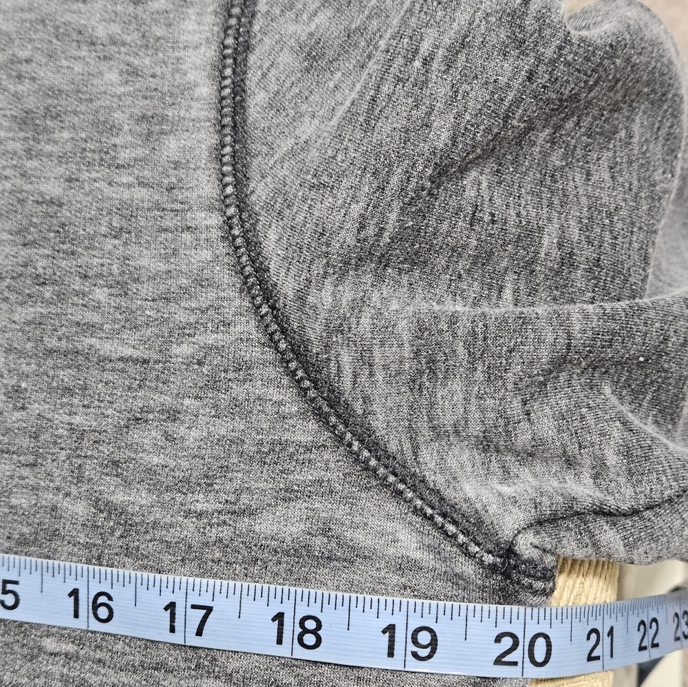 Zen By J. America Burn't Out Gray Hooded Sweatshirt - Picture 9 of 13